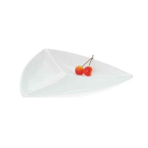 Менажница Wilmax треугольник, 29 см, фарфор, белый Менажница Wilmax треугольник, 29 см, фарфор, белый