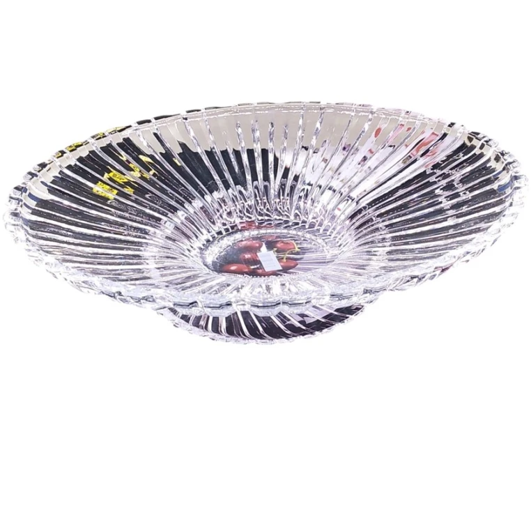 Блюдо для торта Yujing Glass Ware YJP-7301-4, прозрачное Блюдо для торта Yujing Glass Ware YJP-7301-4, прозрачное