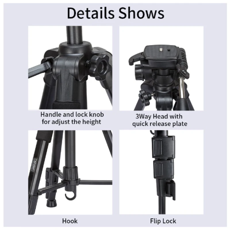 Tripod Jmary KP-2234 black