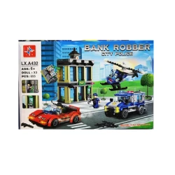 Konstruktor LX Bank Robber City Police, plastik, 655 əd