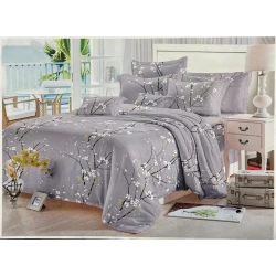 Комплект постельного белья Sahara SHA-0000478, пододеяльник 160x240 см, простыня 160x220 см, 1 шт наволочки 50x70 см, односпальный, сатин, разноцветный