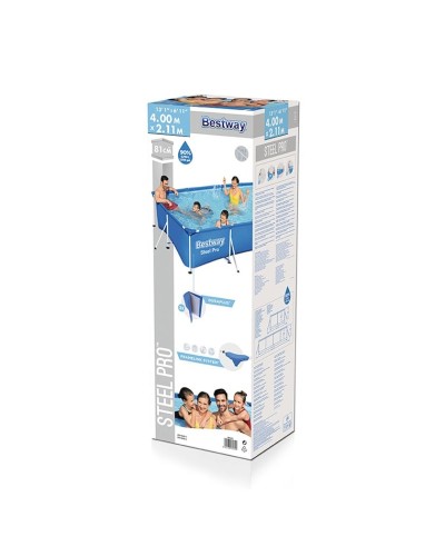 Karkaslı hovuz Bestway Steel Pro 56405, 400x211x81 sm