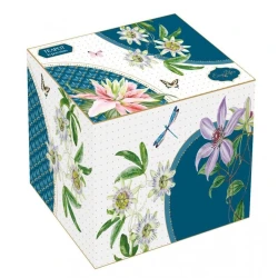 Сливочник Easy Home Voyage Tropical, 220 мл, фарфор, белый/синий