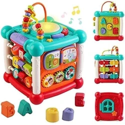 Игрушка музыкальный куб 9933, со световыми и звуковыми эффектами