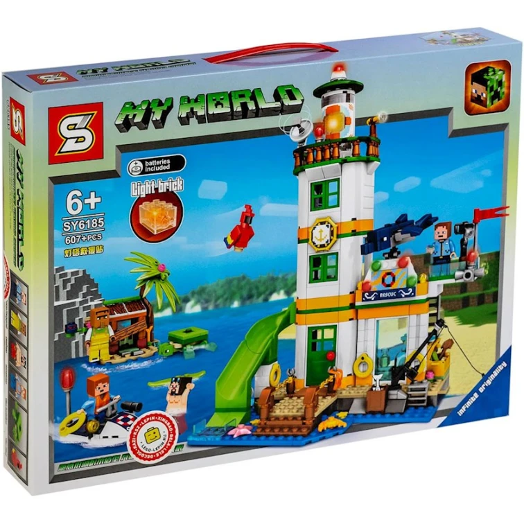 Конструктор SY My World, пластик, 607 шт