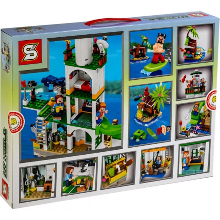 Конструктор SY My World, пластик, 607 шт