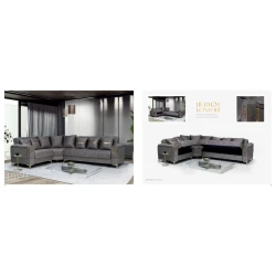 Угловой диван Stil Mebel Chanel, 300/220x80x83 см, серый Угловой диван Stil Mebel Chanel, 300/220x80x83 см, серый