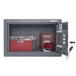 Мебельный сейф Aiko T-200 KL, с ключом, графитовый, 200x310x200 мм