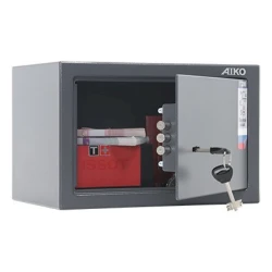 Мебельный сейф Aiko T-200 KL, с ключом, графитовый, 200x310x200 мм
