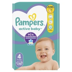 Детские подгузники Pampers Active Baby 4 9-14 кг 46 шт