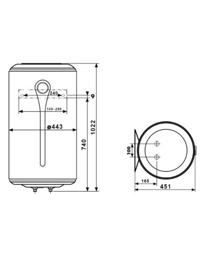 Su qızdırıcı Atlantic VM100 D400-1-M