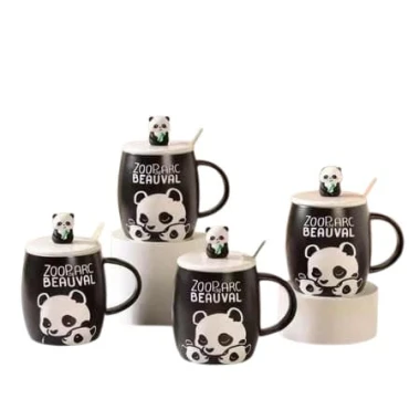 Кружка REN11, 500 мл, черный/белый