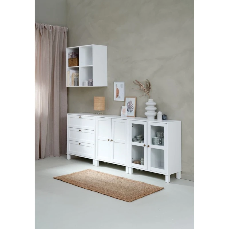 Полка JYSK Skals, белый, 71x71x35 см Полка JYSK Skals, белый, 71x71x35 см