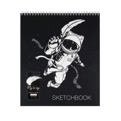 Скетчбук Проф-Пресс Fly Away Астронавт с перышком, A4, 15 листов Скетчбук Проф-Пресс Fly Away Астронавт с перышком, A4, 15 листов