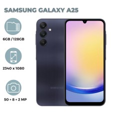 Smartfon Samsung Galaxy A25 6GB/128GB Blue Black (8806095368153)