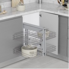 Rəf altı altlıq Starax S-3007-C, 45 sm, 700x510x560 mm, sağ/sol, gümüşü