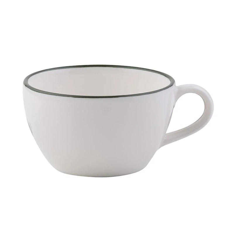 Kofe üçün fincan ID-Fine Modest Green Alzar, farfor, ağ/yaşıl, 270 ml