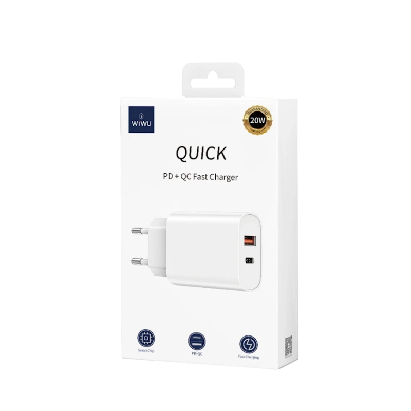Сетевое зарядное устройство Wiwu Wi-U002, Белый