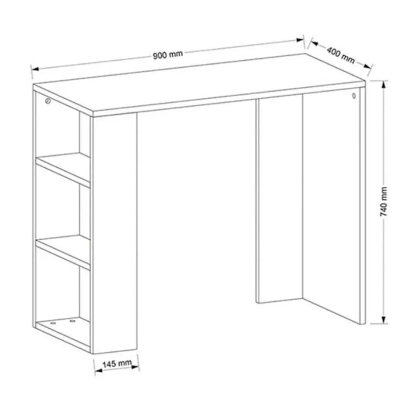 Yazı masası Bilo, ağ, 40x90x75sm Yazı masası Bilo, ağ, 40x90x75sm