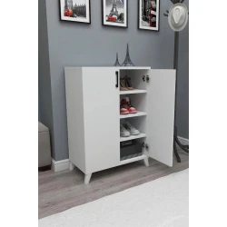 Тумба для обуви Cere ev_12115504, ЛДСП, белая, 88x72x32 см Тумба для обуви Cere ev_12115504, ЛДСП, белая, 88x72x32 см