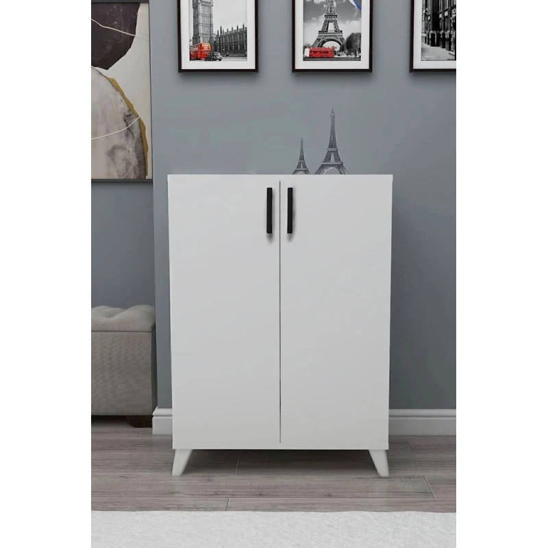 Тумба для обуви Cere ev_12115504, ЛДСП, белая, 88x72x32 см Тумба для обуви Cere ev_12115504, ЛДСП, белая, 88x72x32 см