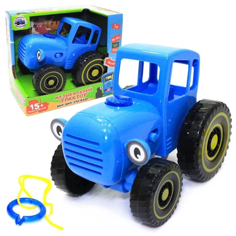 Музыкальный трактор PG1800-2 Синий трактор, 15x15.2 см, синий Музыкальный трактор PG1800-2 Синий трактор, 15x15.2 см, синий