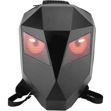Motosikl Led Bel çantası LED Eyes with programmable color screen, qara