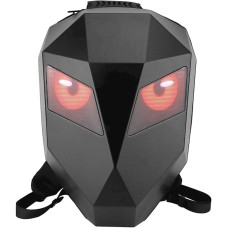 Motosikl Led Bel çantası LED Eyes with programmable color screen, qara