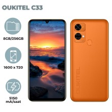 Smartfon Oukitel C33 8GB/256GB Orange (6931940722490)