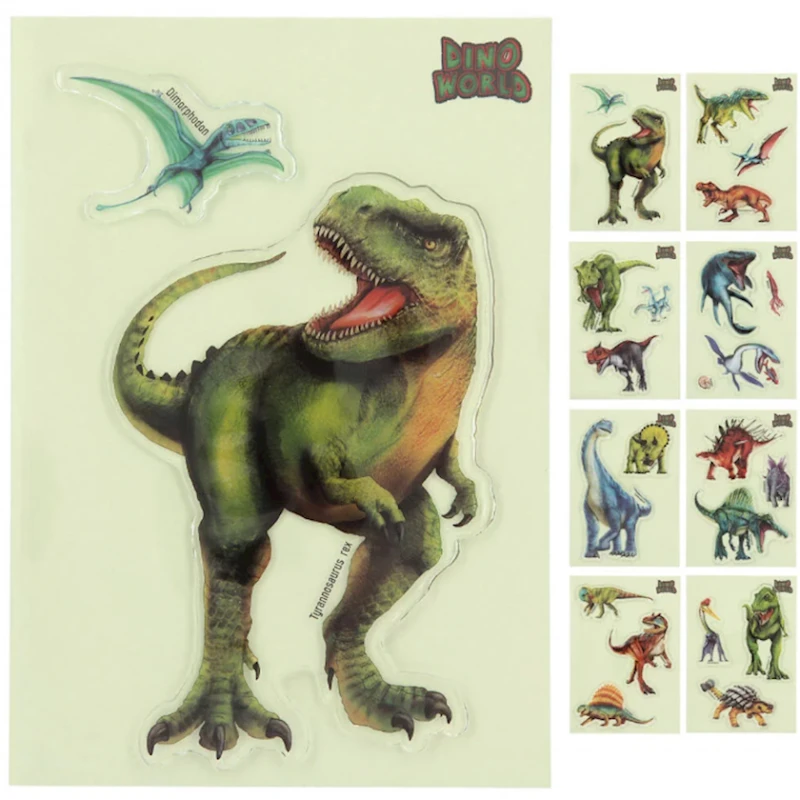 Стикеры Motto Dino World Glibbies, 8 шт Стикеры Motto Dino World Glibbies, 8 шт