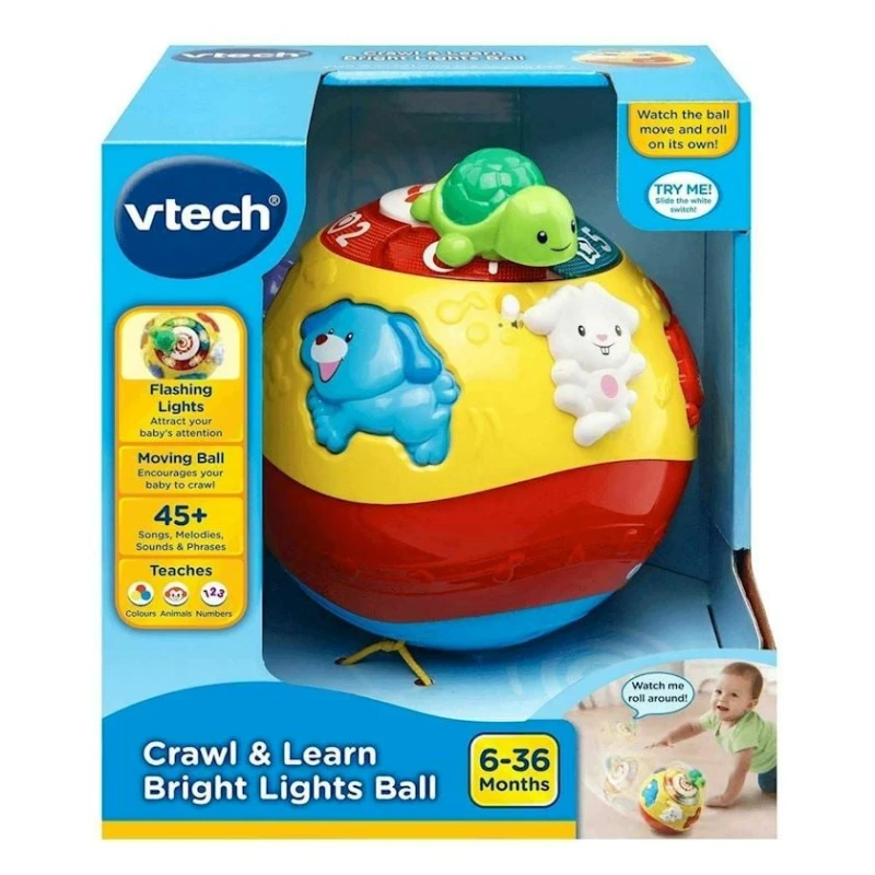 Развивающая игрушка VTech Crawl & Learn Bright Lights Ball 80-184903, 6-36 мес