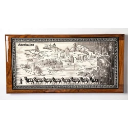 Нарды Az Nərd 51 Караван, дерево, коричневый, 33х67 см Нарды Az Nərd 51 Караван, дерево, коричневый, 33х67 см