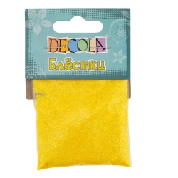 Блестки декоративные Невская палитра, 0.3 мм, 20 г, желтый