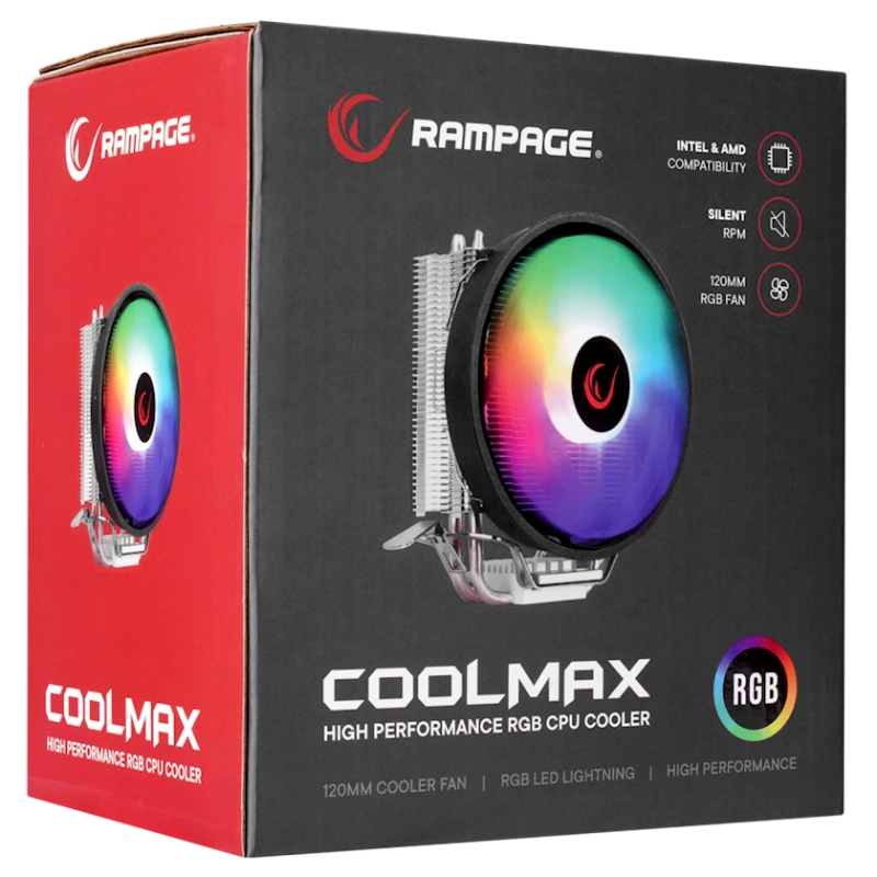 Кулер для процессора Rampage Coolmax RM-C08 CPU Cooler Кулер для процессора Rampage Coolmax RM-C08 CPU Cooler