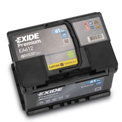 Автомобильный аккумулятор Exide 61Ah 600A Premium EA612 R
