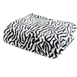 Pled Sahara SHA-0000916, 170х220 sm, yun, ağ/qara