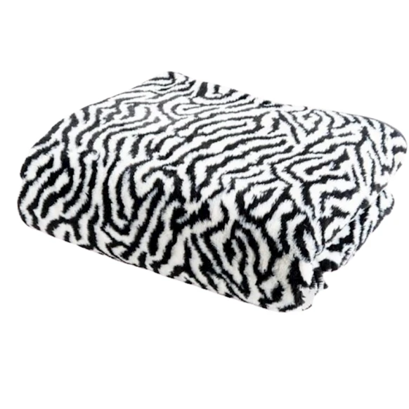 Pled Sahara SHA-0000916, 170х220 sm, yun, ağ/qara