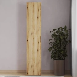 Шкаф Art Mebel 22, ламинат, бежевый/коричневый, 210x50x45 см