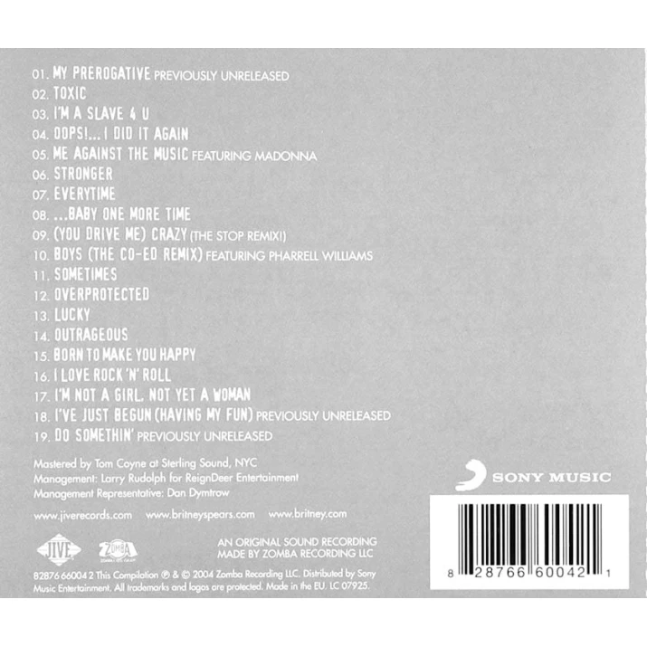 CD диск Sony Music Britney Spears Greatest Hits My Prerogative CD диск Sony Music Britney Spears Greatest Hits My Prerogative