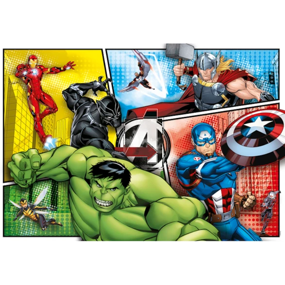 Pazl Clementoni 27284 Marvel Avengers Super Color, karton, 104 parça, 38x27 sm Pazl Clementoni 27284 Marvel Avengers Super Color, karton, 104 parça, 38x27 sm