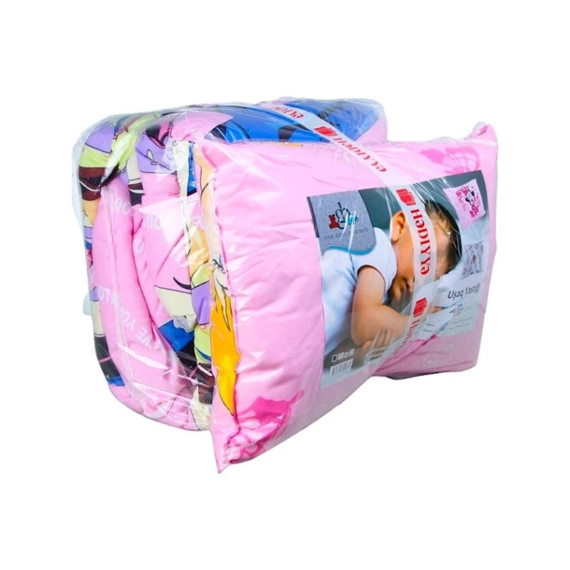 Комплект Owom одеяло 100x150 см + подушка 35х46 см, кретон, для девочек, розовый Комплект Owom одеяло 100x150 см + подушка 35х46 см, кретон, для девочек, розовый