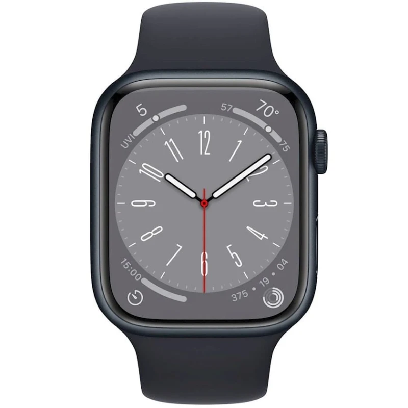 Смарт-часы Apple Watch Series 8 GPS 41mm Midnight Aluminium Case with Midnight Sport Band (MNU83LL/A) Смарт-часы Apple Watch Series 8 GPS 41mm Midnight Aluminium Case with Midnight Sport Band (MNU83LL/A)