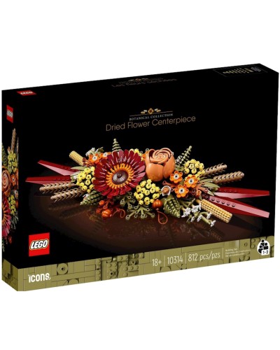 Konstruktor LEGO Icons Dried Flower Centrepiece 10314, 18+ yaş, 812 əd