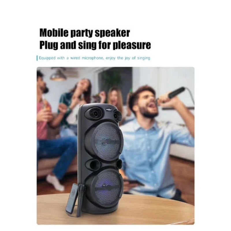 Беспроводной портативный динамик с проводным микрофоном. Gts-2059-Turkmenler
