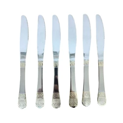 Набор столовых ножей K103, 6 предметов, 23 см, серебристый