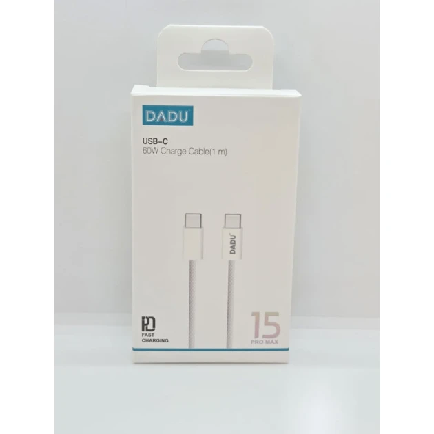 Кабель Dadu 15 Pro Max 60W Type-C to Type-C 1 м