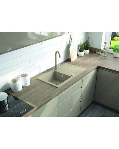 Mətbəx çanağı Deante Zorba ZQZ7113, qranit, bej, 44x76 sm