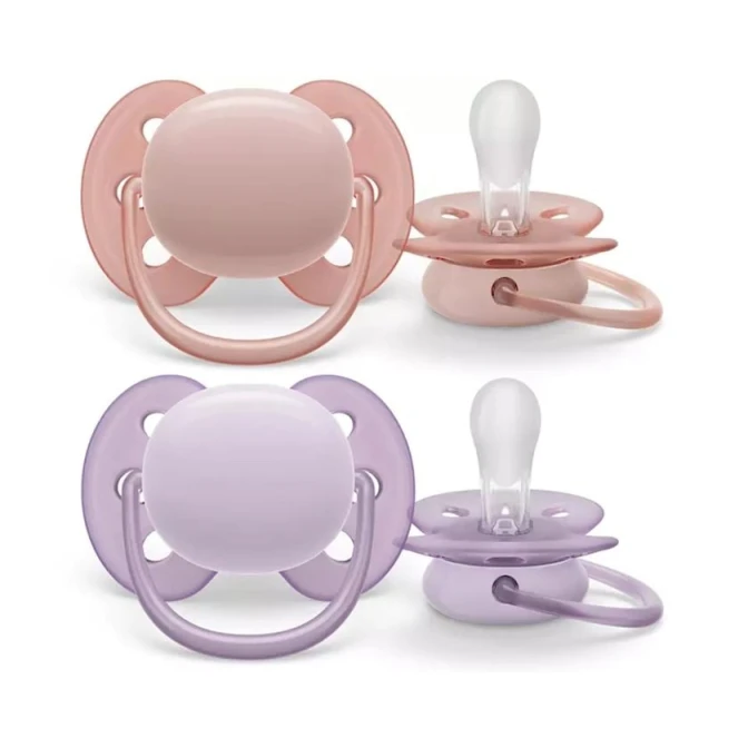Набор пустышек Philips AVENT Ultra Soft SCF091/31, 0-6 мес, силикон