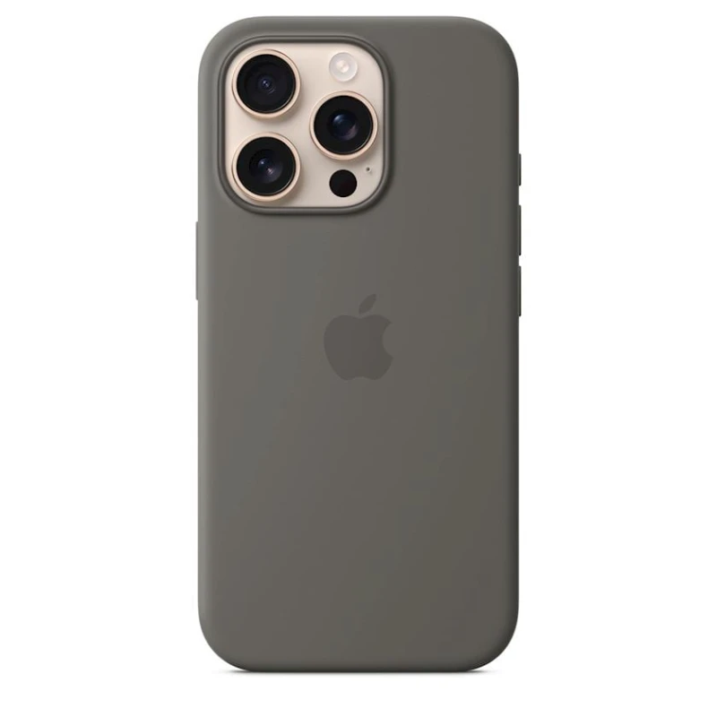 Çexol Apple Silicone Case with MagSafe iPhone 16 Pro üçün Stone Gray (Rəsmi zəmanət) Çexol Apple Silicone Case with MagSafe iPhone 16 Pro üçün Stone Gray (Rəsmi zəmanət)