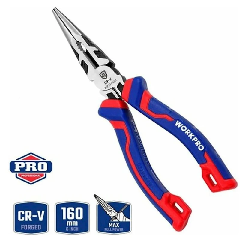 Длинногубцы Workpro WP231020 160 мм Длинногубцы Workpro WP231020 160 мм